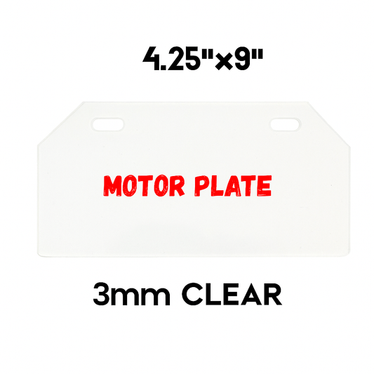MOTOR PLATE 4.25"x9" M , 3mm