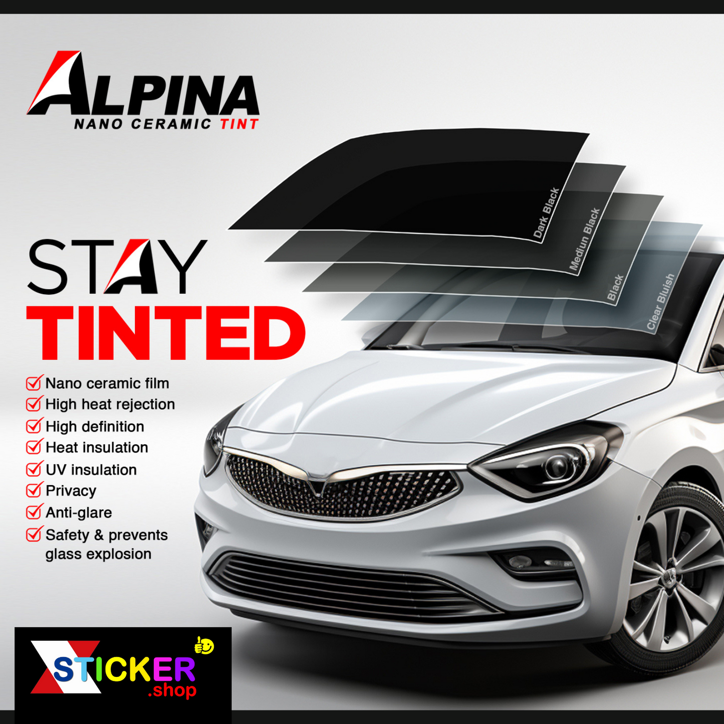 CLEAR BLUISH ALPINA TINT