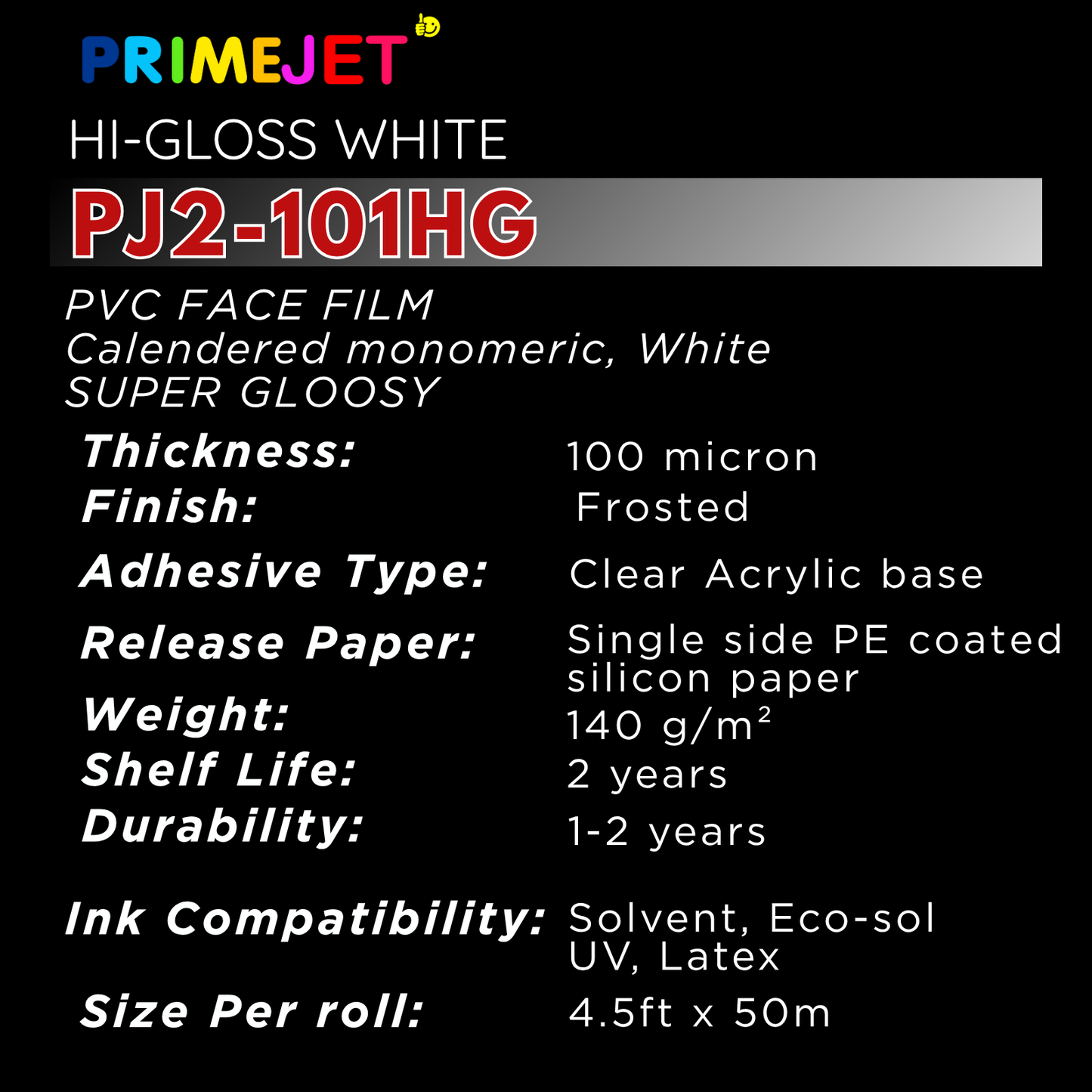 PRIMEJET HI-GLOSS WHITE