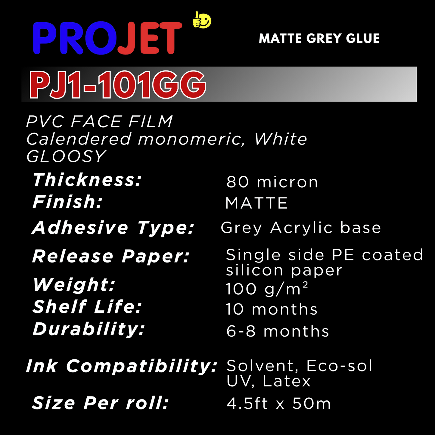 PROJET WHITE MATT GREY GLUE