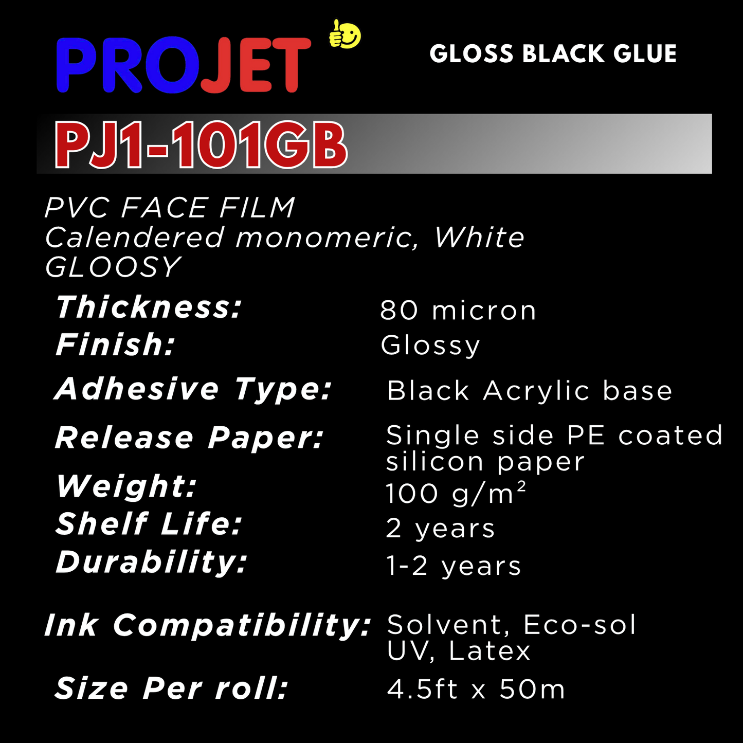 PROJET WHITE GLOSS BLACK GLUE