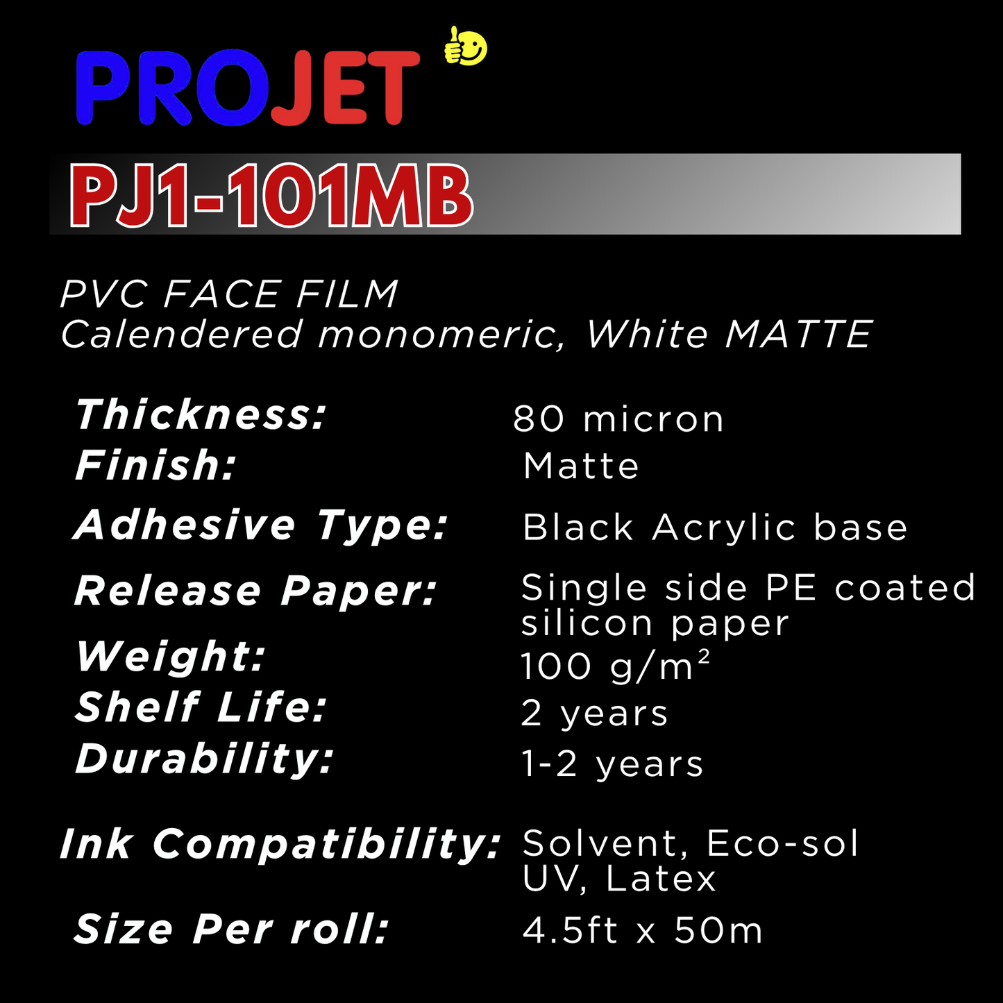 PROJET WHITE MATT BLACK GLUE