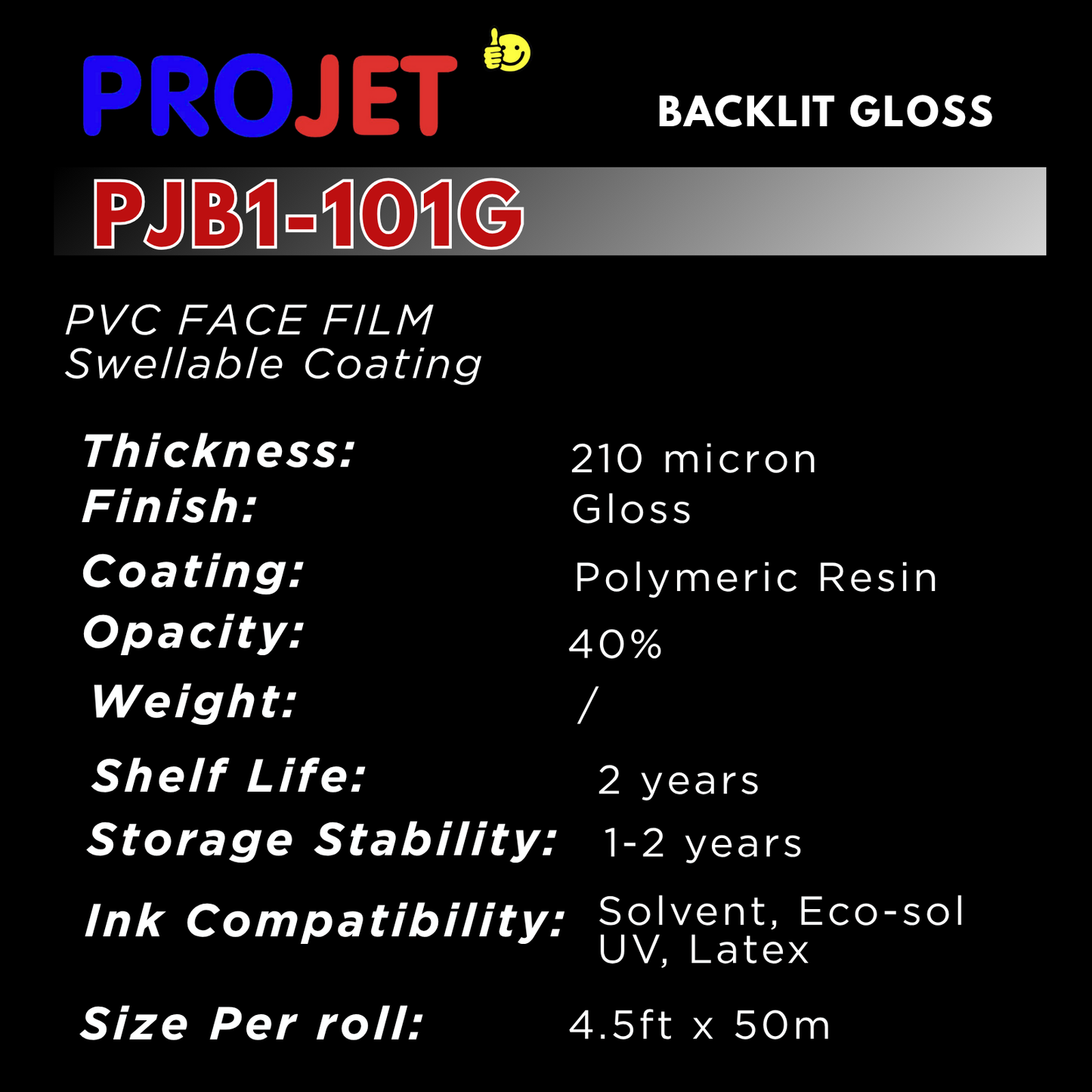 PROJET WHITE BACKLIT GLOSS