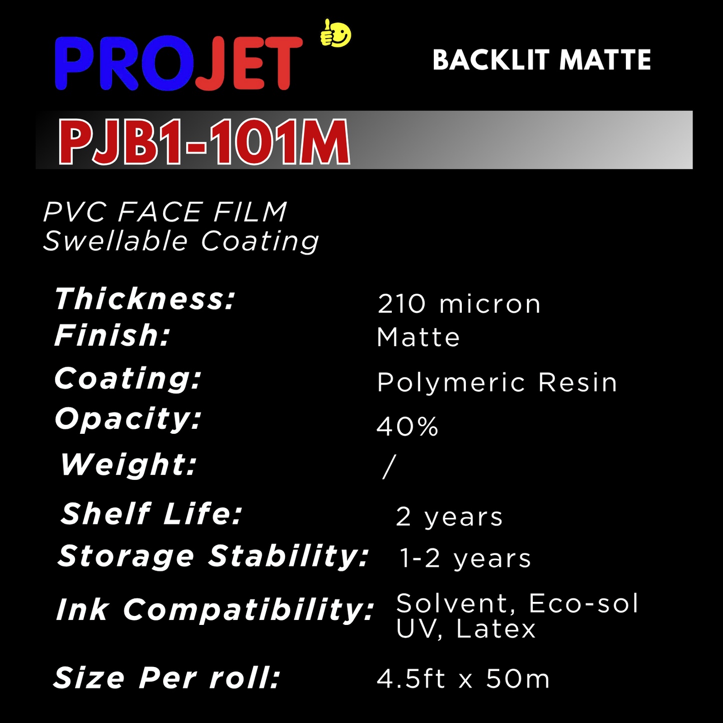 PROJET WHITE BACKLIT MATT