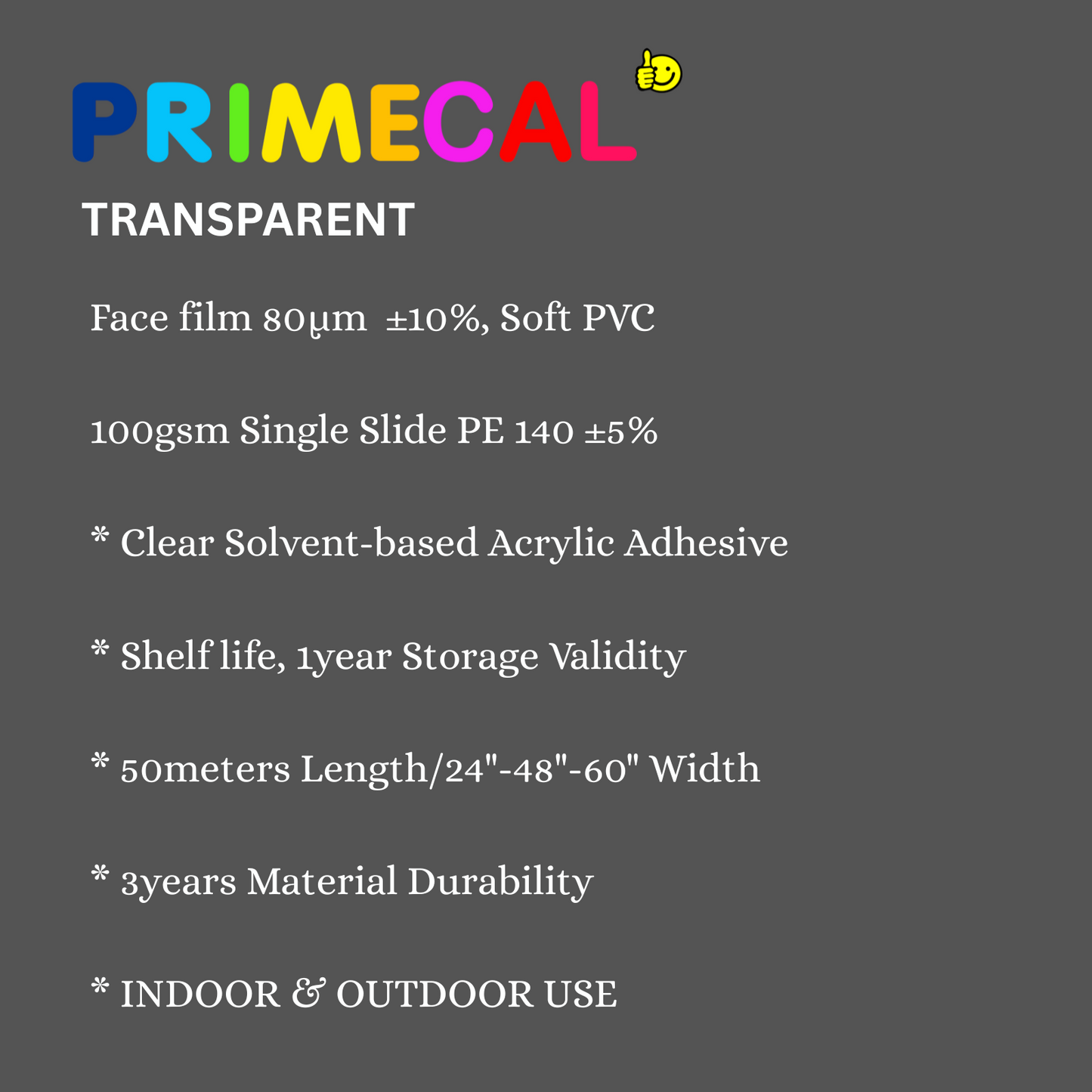 TRANSPARENT DARK GREY (PC7-104TP)