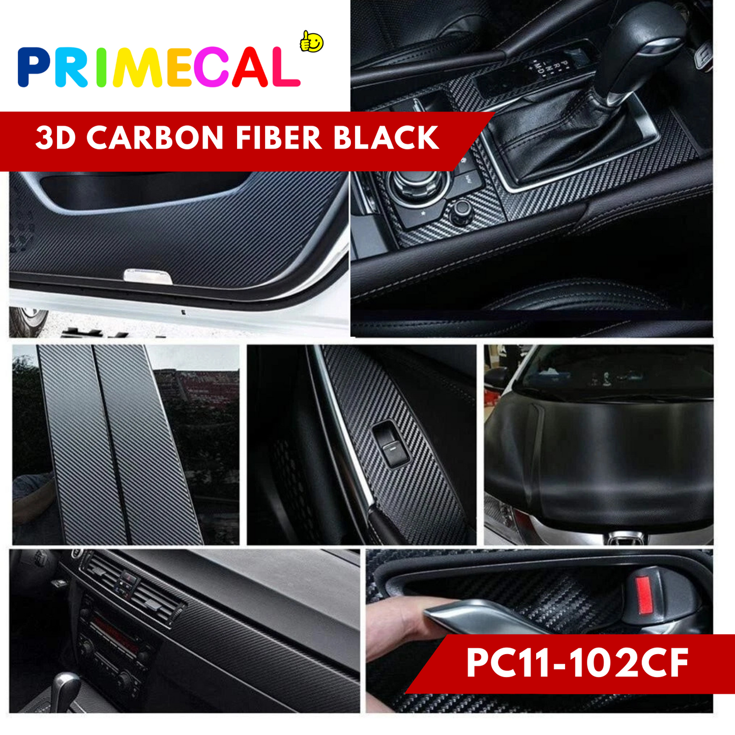 3D CARBON FIBER BLACK