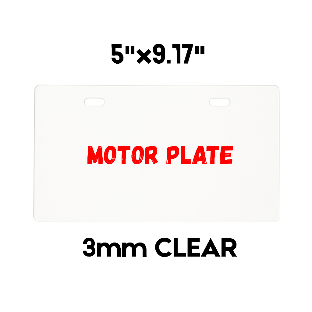 NEW MOTOR PLATE 5"x9.17" 3mm