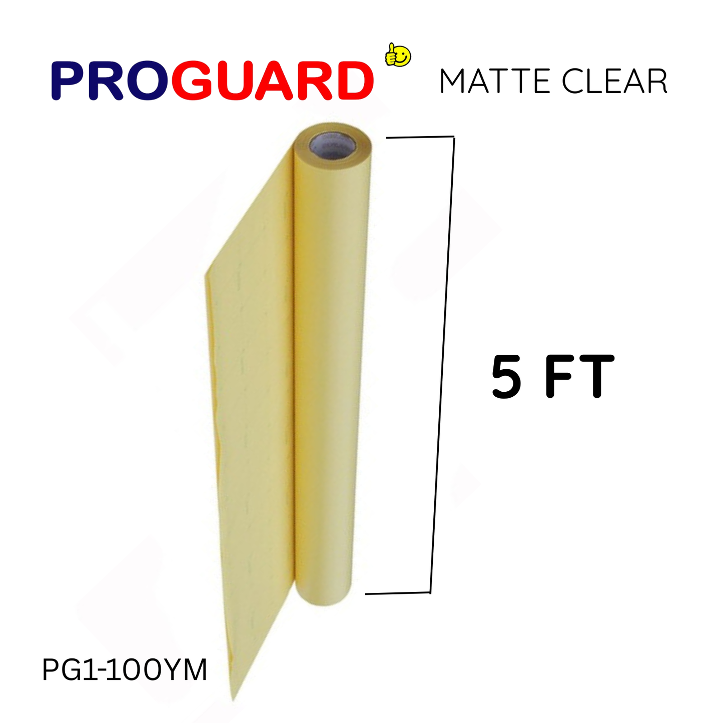 5ft PROGUARD CLEAR MATT YELLOW LINER