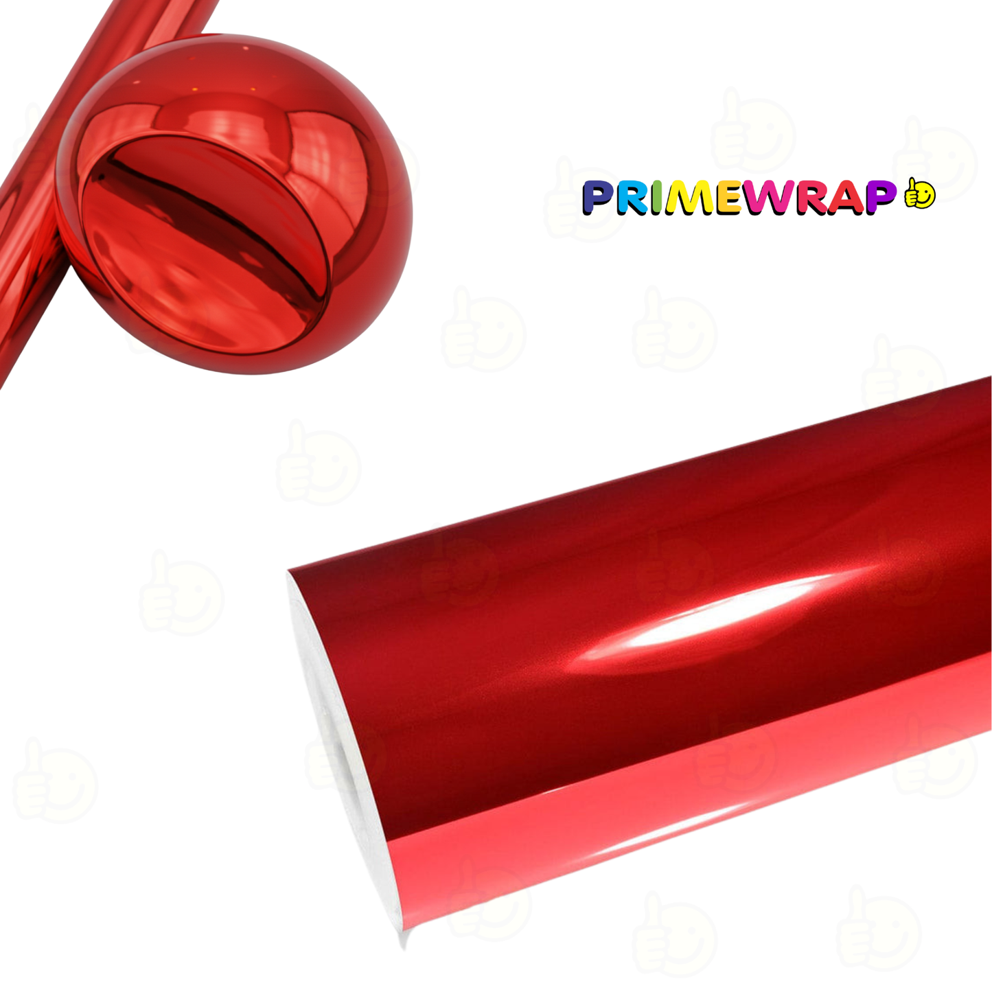 PRIMEWRAP GLOSS CHROME RED