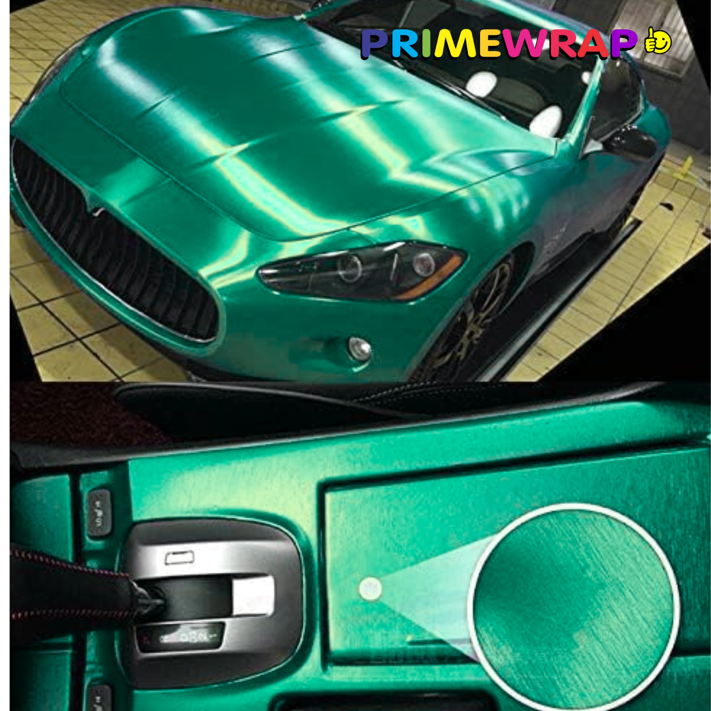 PRIMEWRAP BRUSH CHROME DARK GREEN