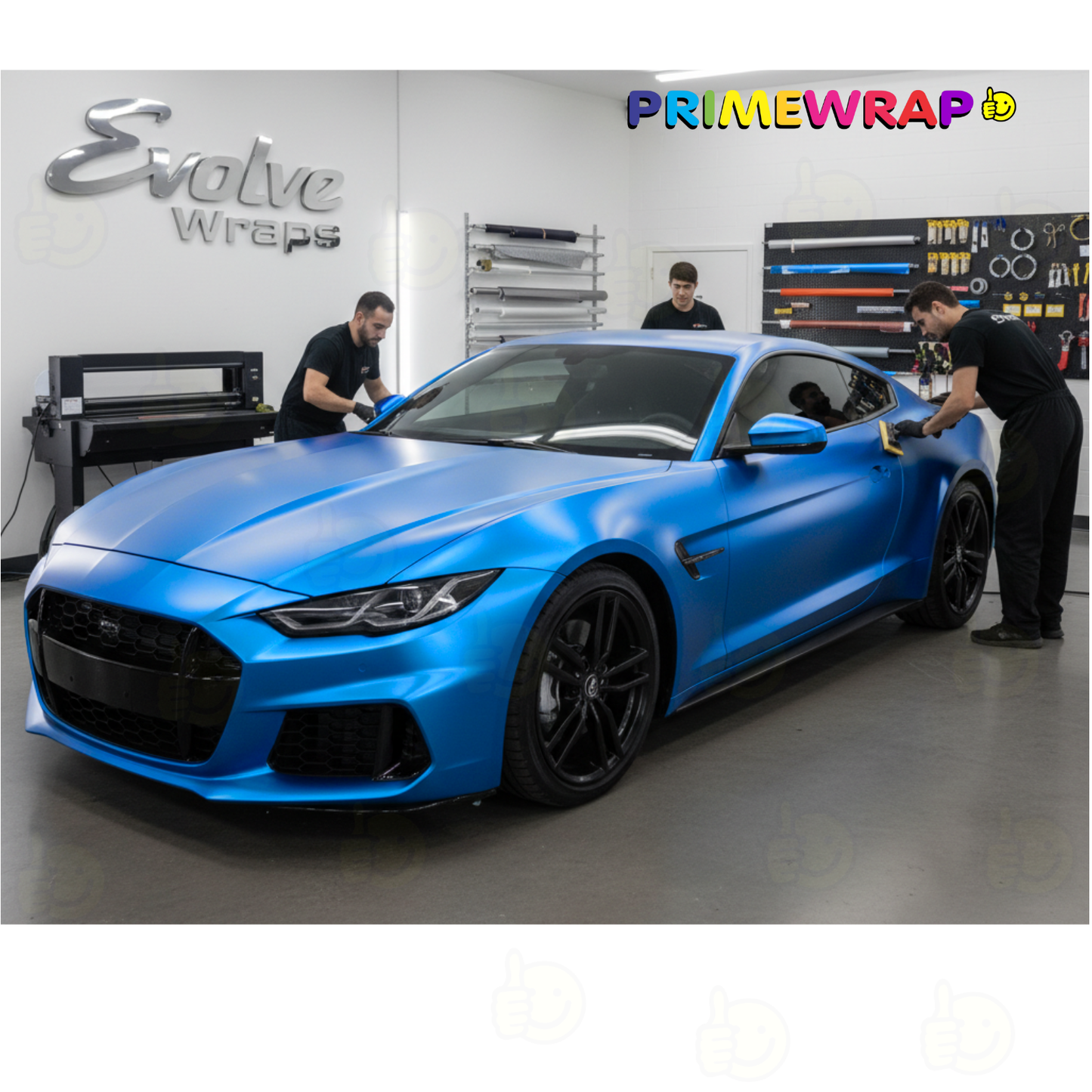 PRIMEWRAP MATTE CHROME LIGHT BLUE