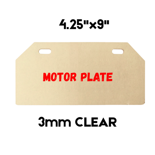 MOTOR PLATE 4.25"x9" M , 3mm