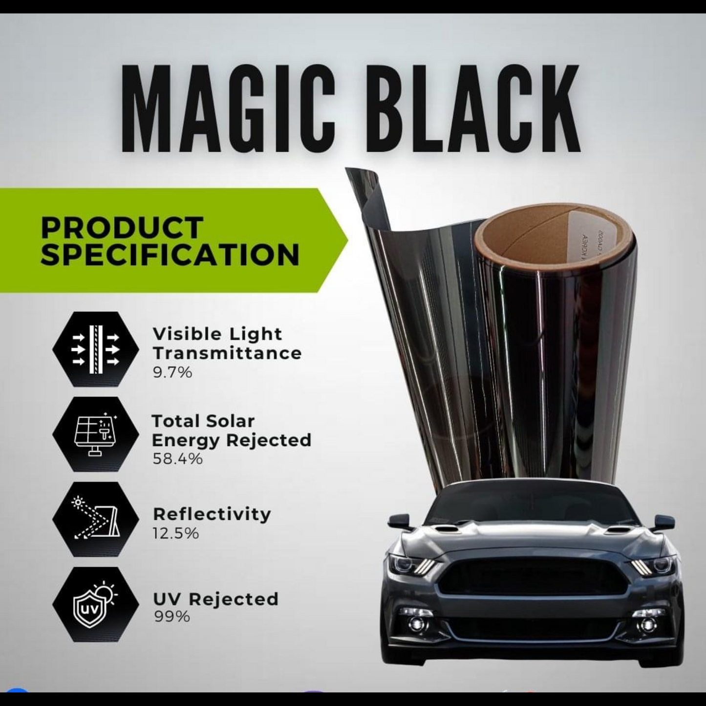MAGIC BLACK WINDOW TINT