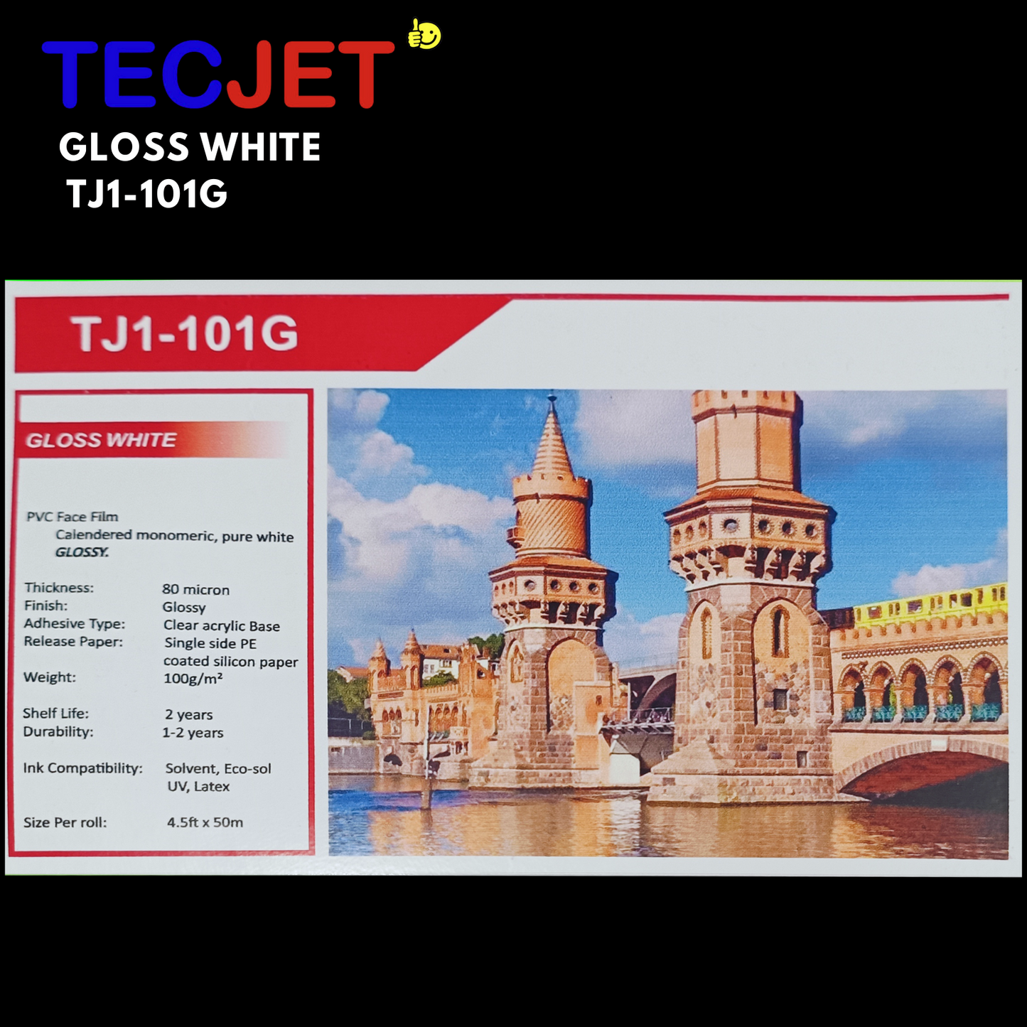 TECJET WHITE 3 FT