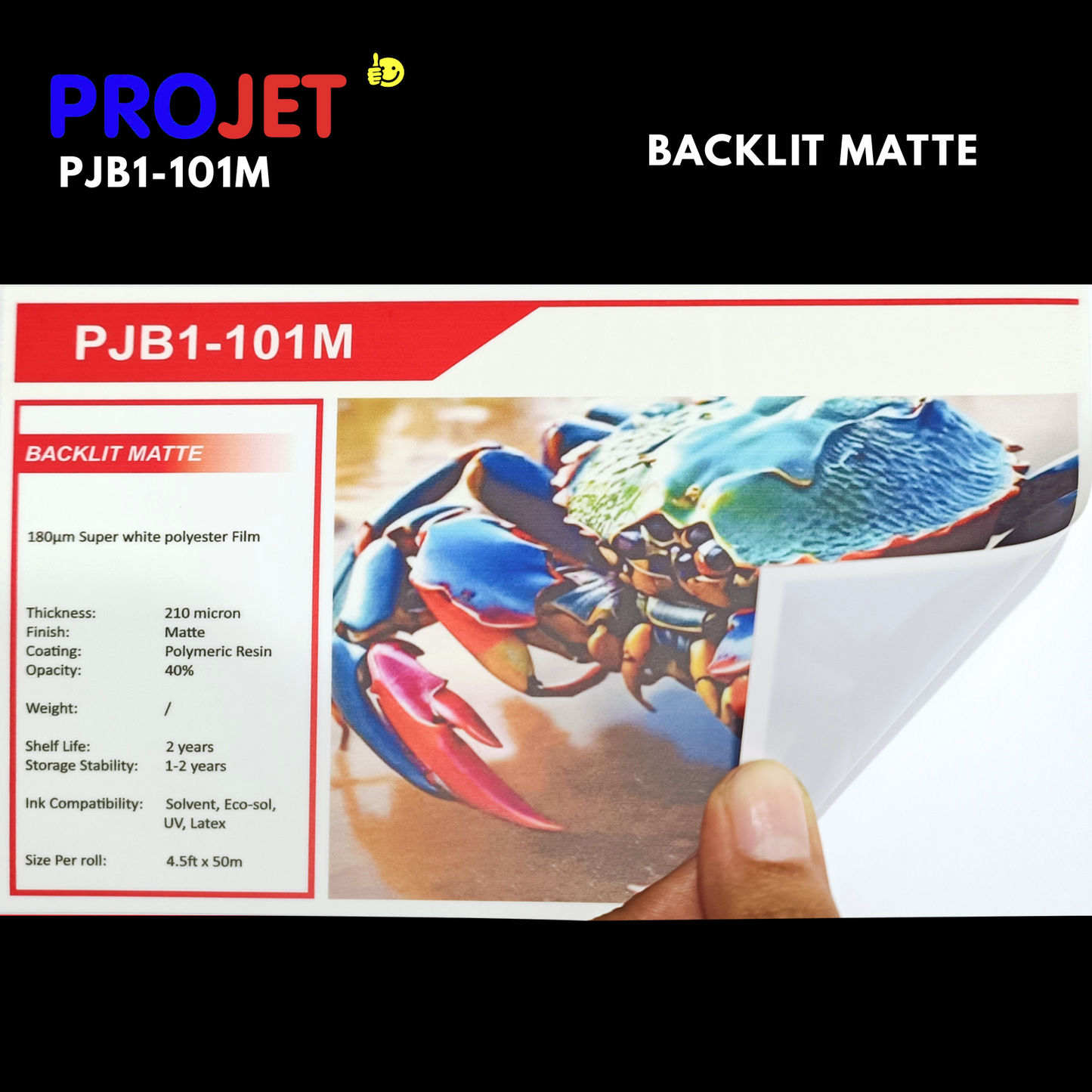 PROJET WHITE BACKLIT MATT