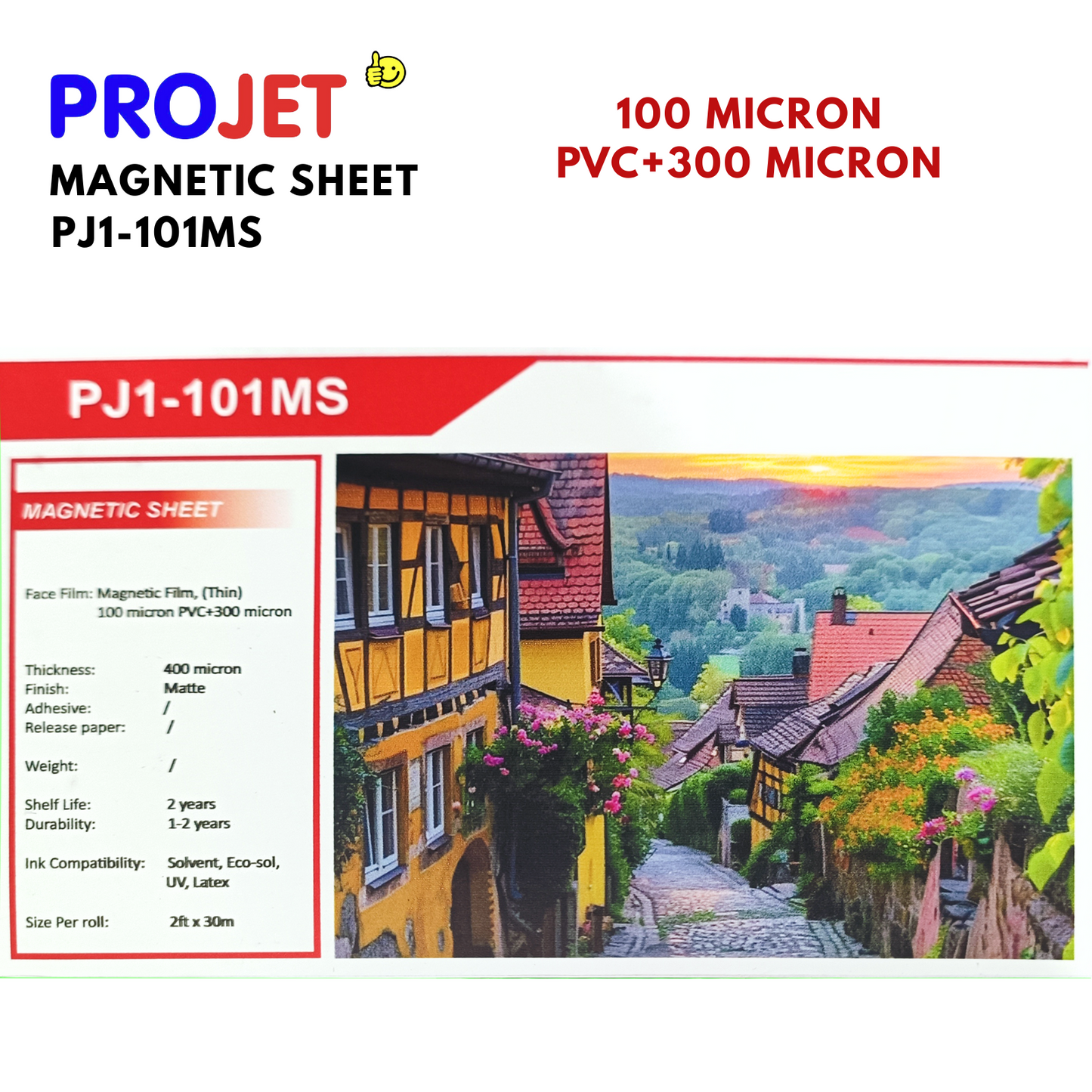 300 MICRON PROJET MAGNETIC SHEET (PJ1-101MSC)