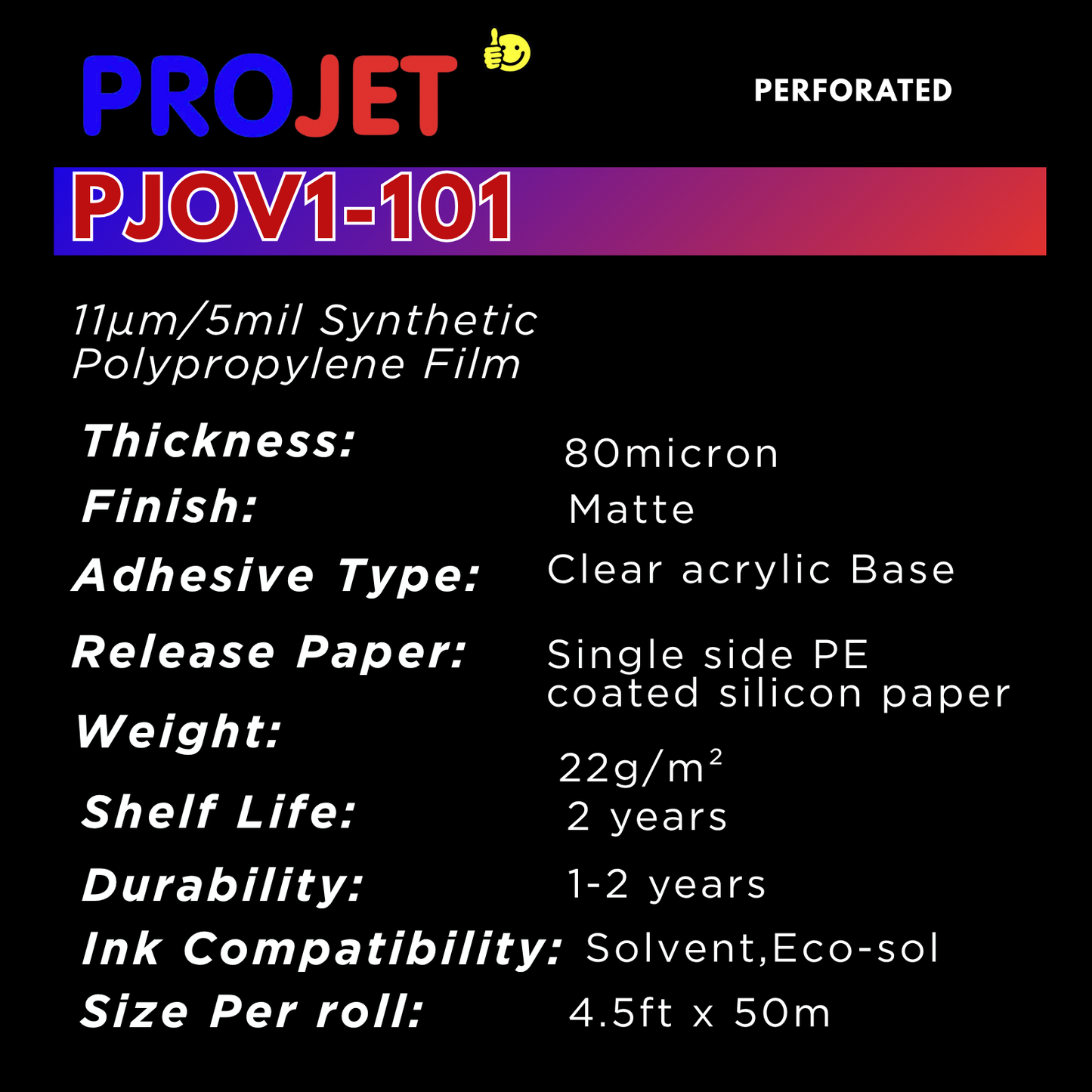 PROJET WHITE PERFORATED