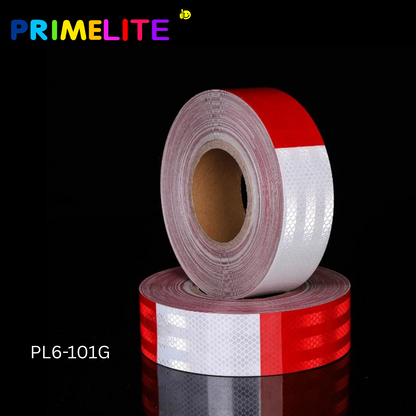 PL6 REFLECTIVE TAPE (RED,WHITE) STRAIGHT