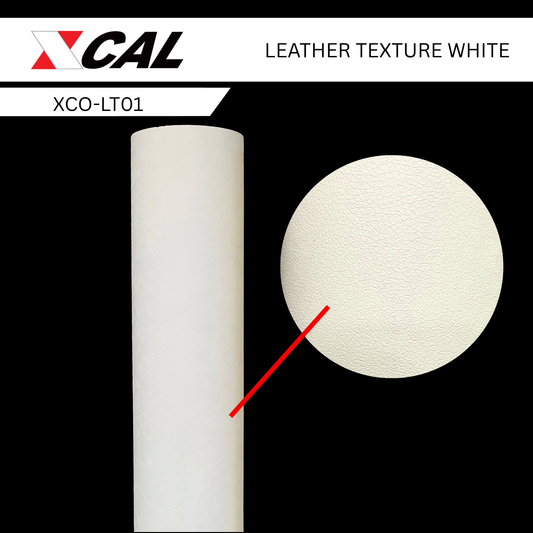 WHITE LEATHER TEXTURE MATT